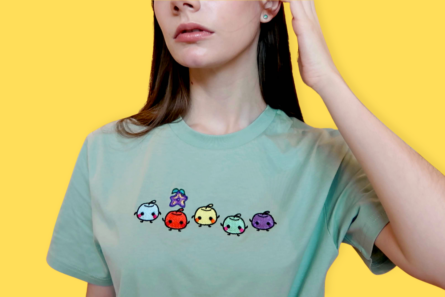 Stardew Valley Junimo Embroidered T-shirt