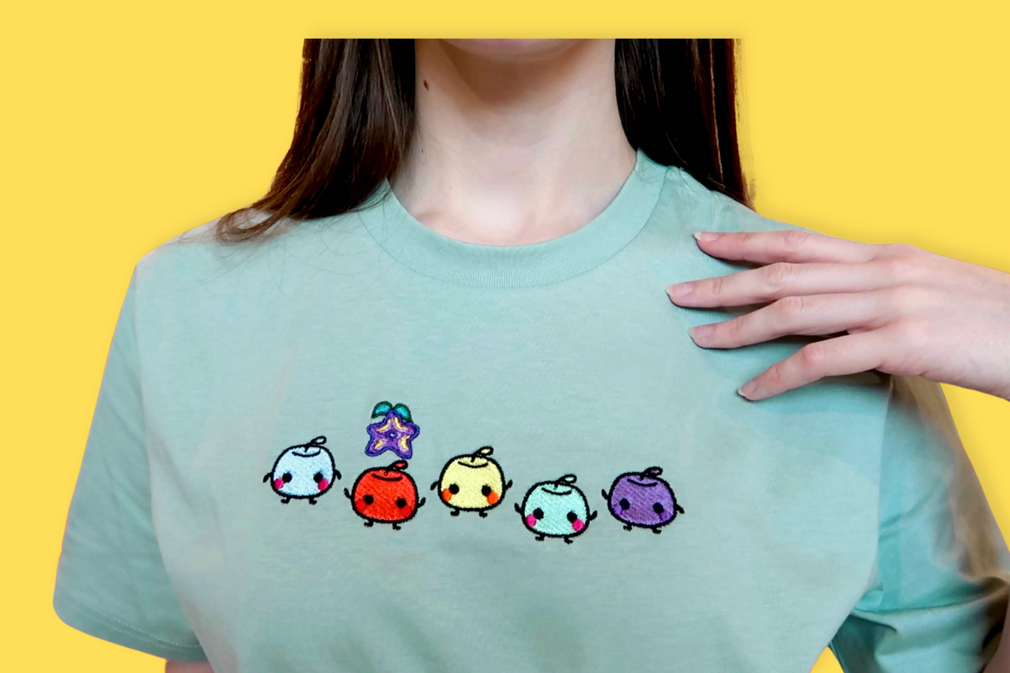 Stardew Valley Junimo Embroidered T-shirt