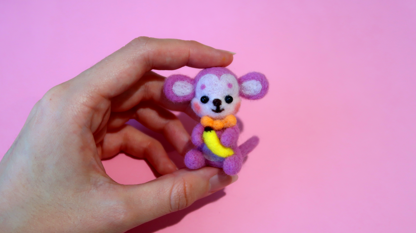 Monkey Needle Felting Kit