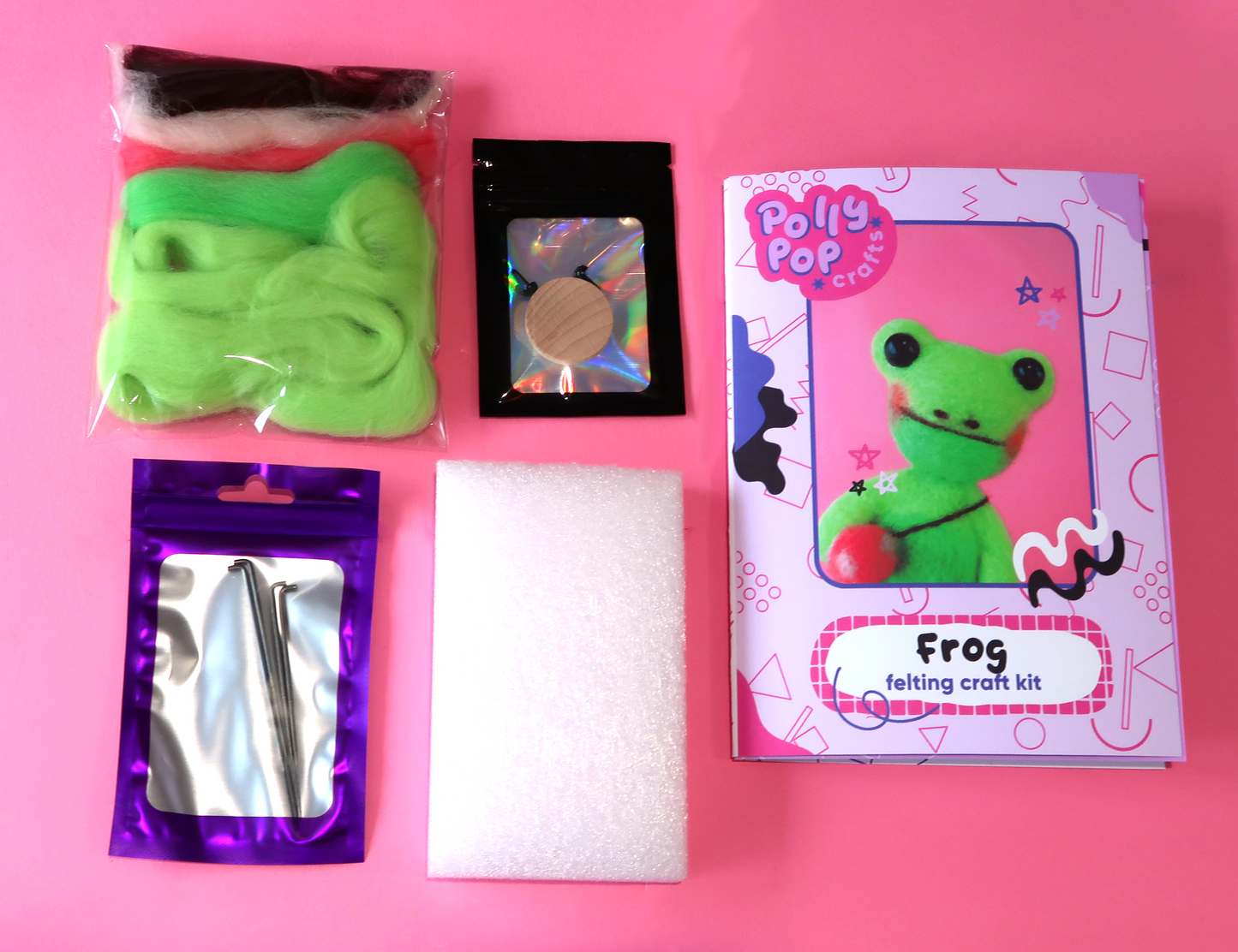 Frog Needle Felting Kit