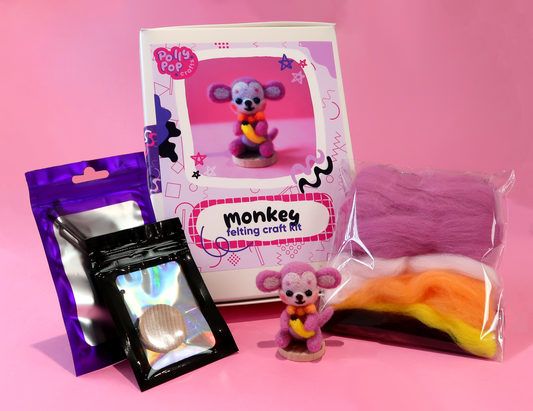 Monkey Needle Felting Kit