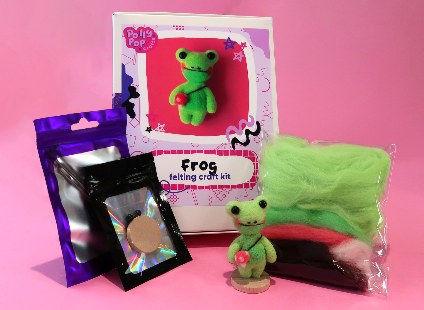 Frog Needle Felting Kit