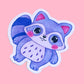 Purple Raccoon Sticker