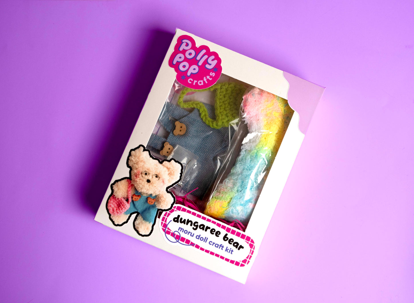 Dungarees Bear Moru Doll Craft Kit