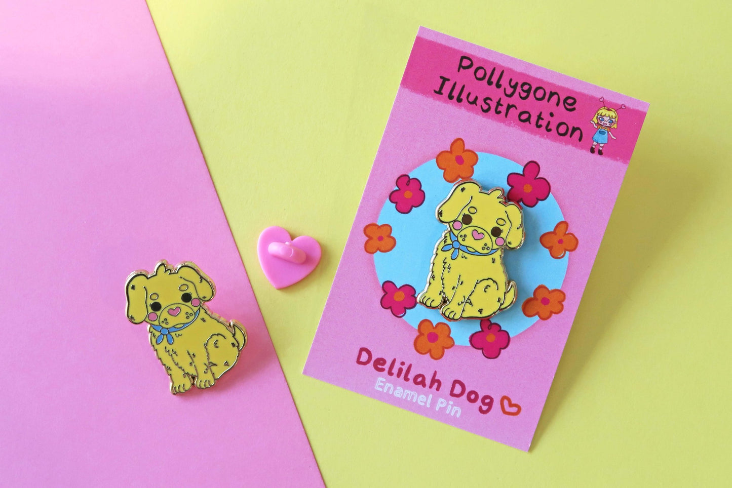 Delilah Dog Enamel Pin